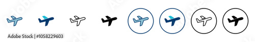 Plane icon vector isolated on white background. Aeroplane vector icon. Flight transport symbol. Travel element illustration. Holiday symbol. Airplane