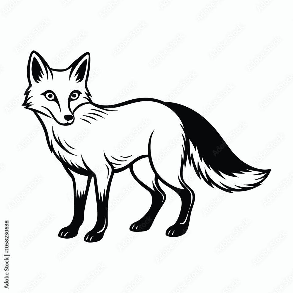 Obraz premium vector fox 