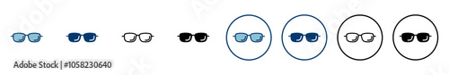 Glasses icon vector isolated on white background. Stylish Eyeglasses. Glasses vector. Optical concept