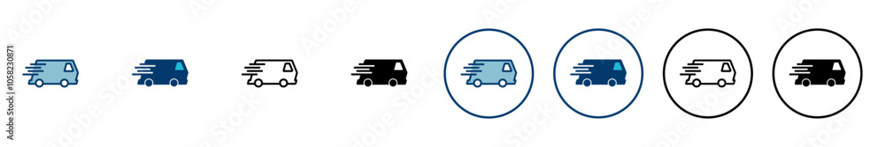 Delivery Icon vector isolated on white background. Fast Delivery Icon. Fast shipping delivery truck. Truck icon delivery Delivery Icon vector isolated on white background. Fast Delivery Icon. Fast shipping delivery truck. Truck icon delivery