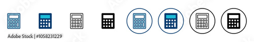 Calculator icon vector isolated on white background. Calculator vector icon. Accounting icon