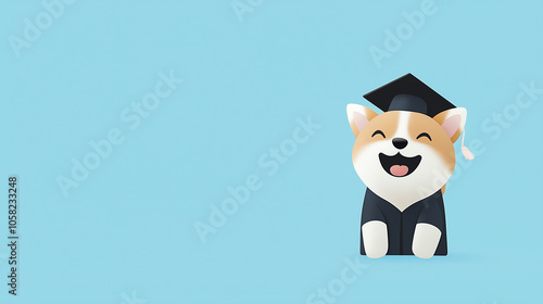 Happy Grad Corgi: Cute cart...