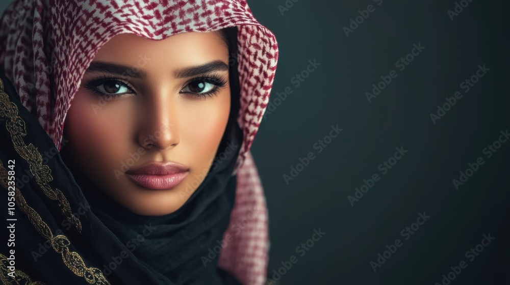 A sophisticated image of a model in traditional Saudi attire, A sophisticated image of a model in traditional Saudi attire,