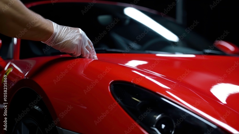 Red Sport Car Detailing