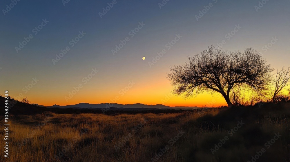 Dusky Sky with Last Traces of Daylight Dusky Sky with Last Traces of Daylight