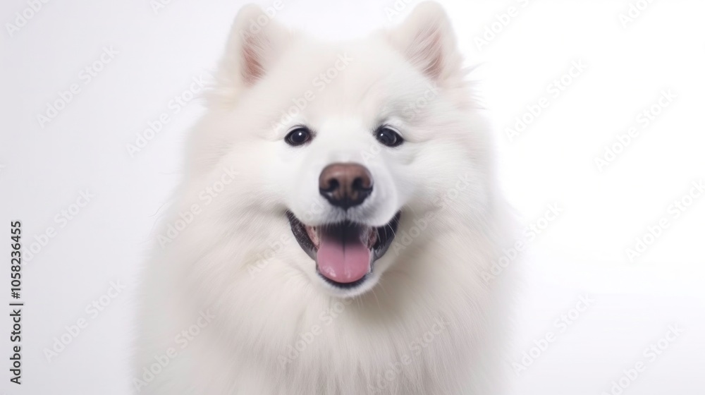 Smiling Samoyed Dog Smiling Samoyed Dog