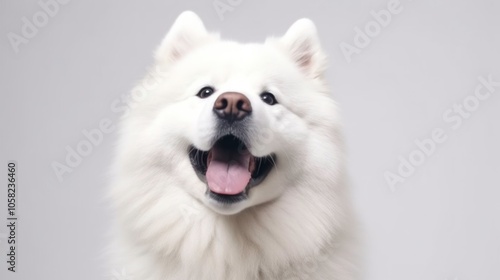 Happy Samoyed Dog