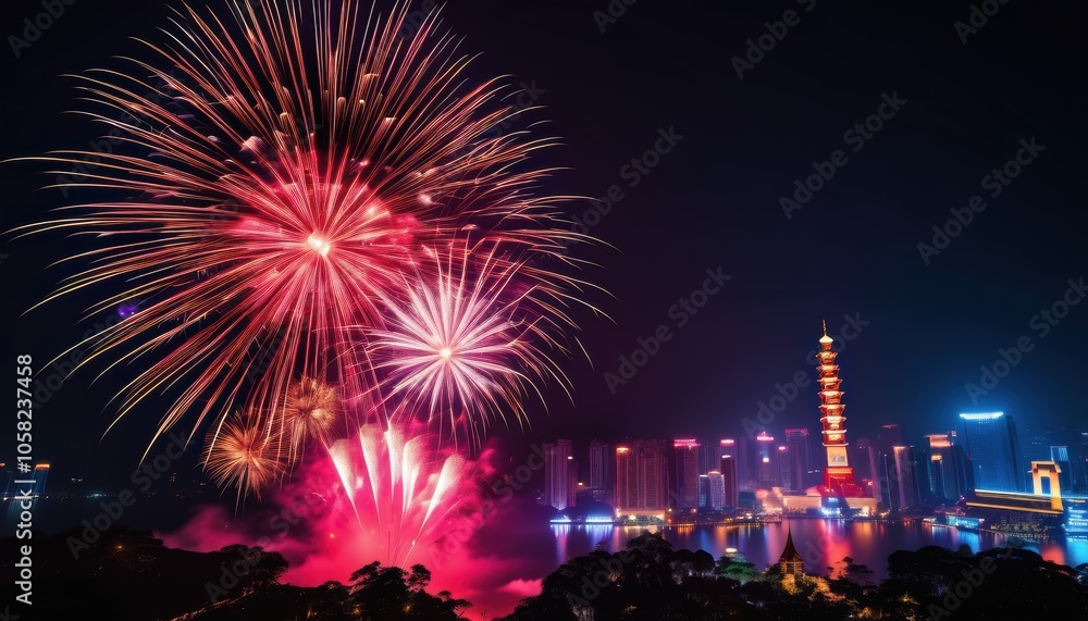 Vibrant fireworks Vibrant fireworks