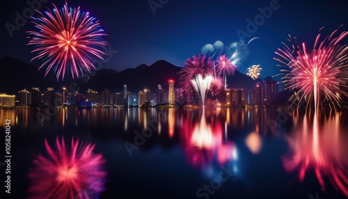 Vibrant fireworks photo