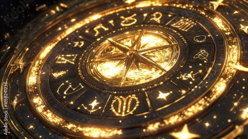 Wallpaper Mural An astrologer writing down the interpretations of a natal chart Torontodigital.ca