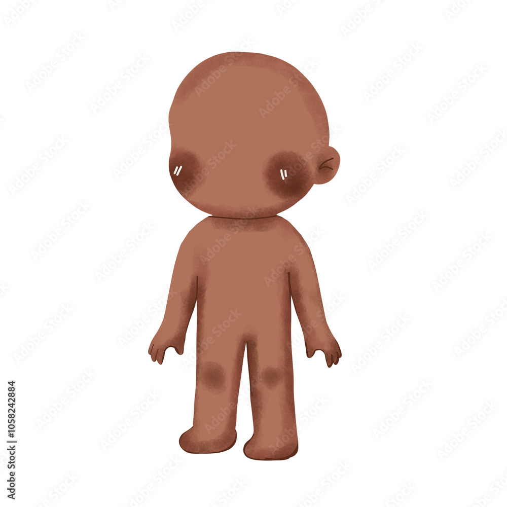 baby in 3d render
