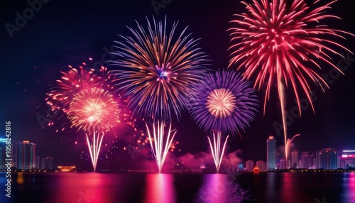 Vibrant fireworks photo