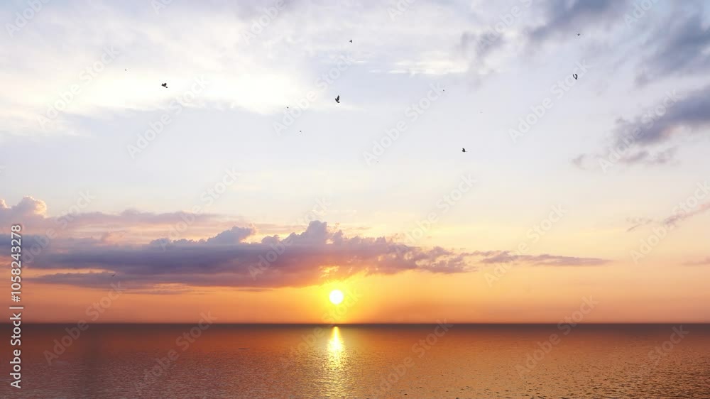 Amazing sea landscape. Dramatic sea sunset. Summer sunset seascape. Atlantic ocean beach sunsets. Seascape background. Tourism, travel, holdiay, summer concept. Amazing sea landscape. Dramatic sea sunset. Summer sunset seascape. Atlantic ocean beach sunsets. Seascape background. Tourism, travel, holdiay, summer concept.