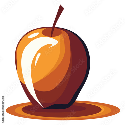 Caramel apple Halloween treat