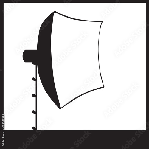 Studio flash with diffuser