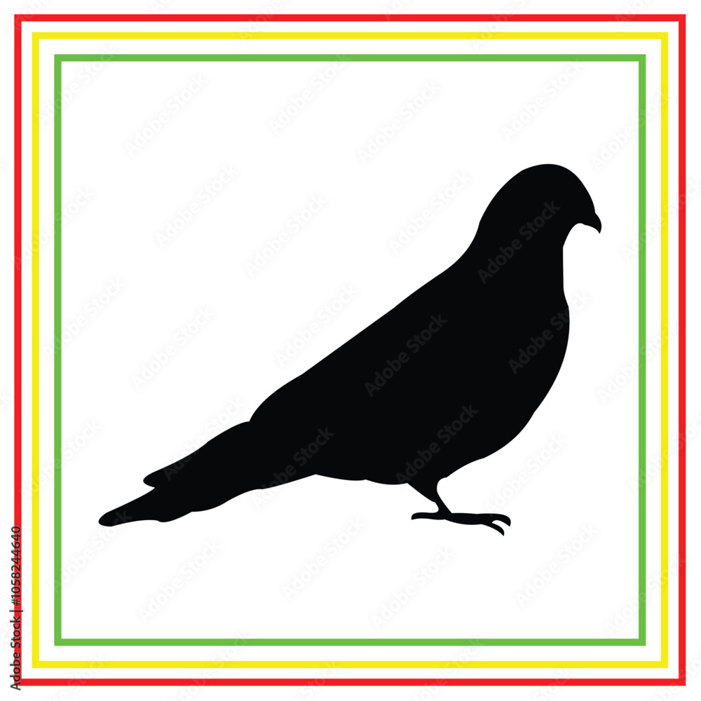 bird silhouette vector design on white background bird silhouette vector design on white background