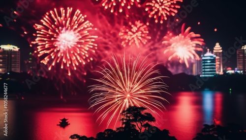 Vibrant fireworks photo