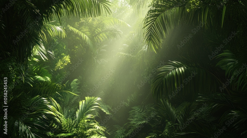 Obraz premium Lush Rainforest Canopy