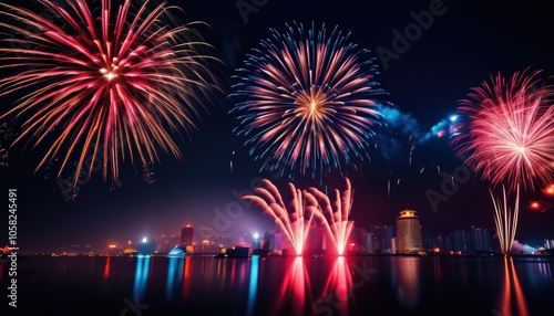 Vibrant fireworks photo