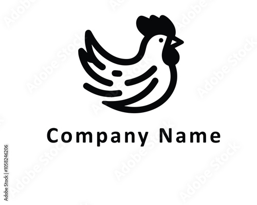 The chicken is white with a red comb