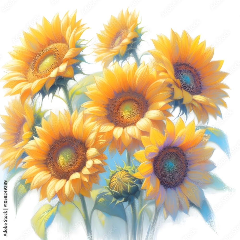 해바라기, 파스텔화 (Sunflower, pastel painting) 해바라기, 파스텔화 (Sunflower, pastel painting)