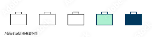 Briefcase icon logo design. suitcase sign and symbol. luggage symbol.