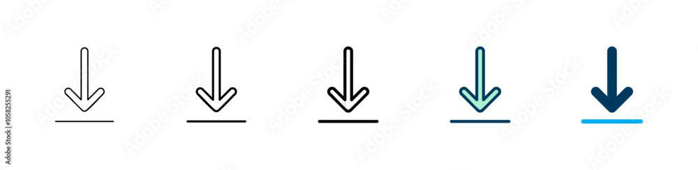 Download icon logo design. Download sign and symbol Download icon logo design. Download sign and symbol