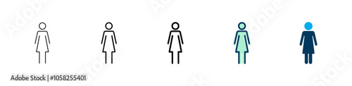Female icon logo design. woman sign and symbol
