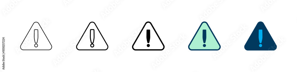 Exclamation danger icon logo design. attention sign and symbol. attention sign Exclamation danger icon logo design. attention sign and symbol. attention sign