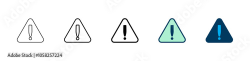 Exclamation danger icon logo design. attention sign and symbol. attention sign