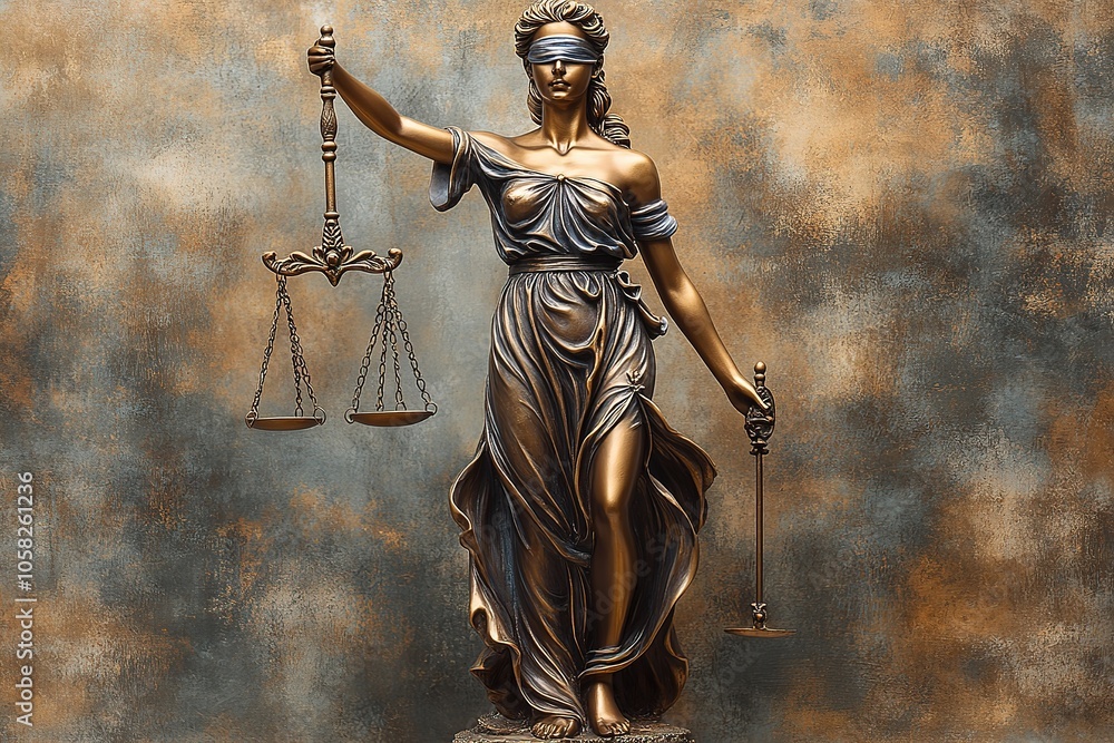 Legal and law concept statue of Lady Justice with scales of justice, Ai Legal and law concept statue of Lady Justice with scales of justice, Ai