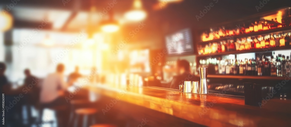 Artsy blurred effect enhances the atmosphere of the bar. Artsy blurred effect enhances the atmosphere of the bar.