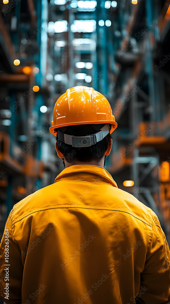 Photo: Engineer in Hard Hat at Industrial Plant Photo: Engineer in Hard Hat at Industrial Plant