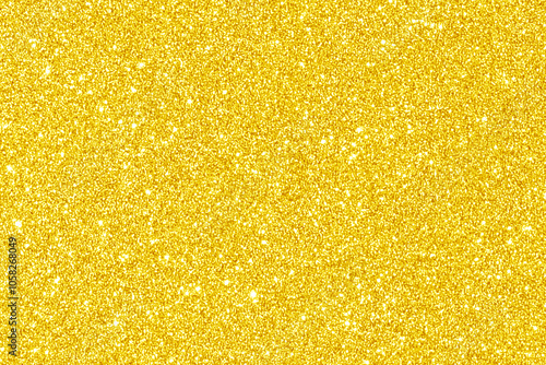 Fototapeta Naklejka Na Ścianę i Meble -  Golden yellow glitter bokeh background. Photo can be used for New Year, Christmas and all celebration concepts.	