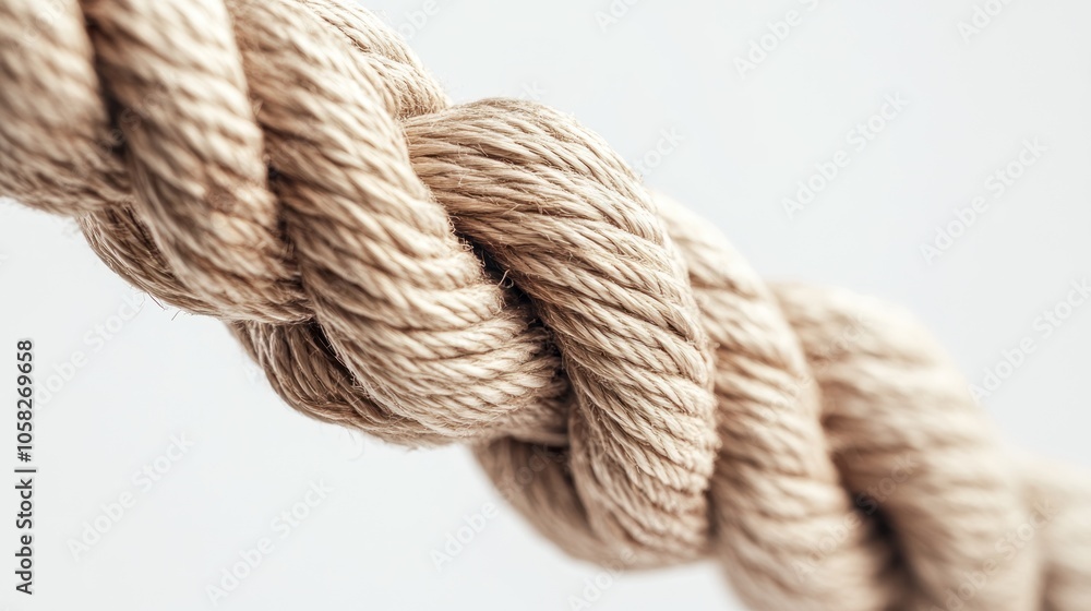 Closeup of a Rope, Natural Fibers Closeup of a Rope, Natural Fibers