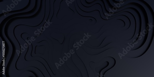 Abstract 3D wave topography background