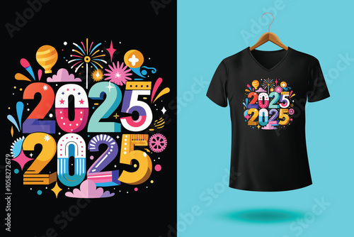 Happy New Year Best T Shirt Design