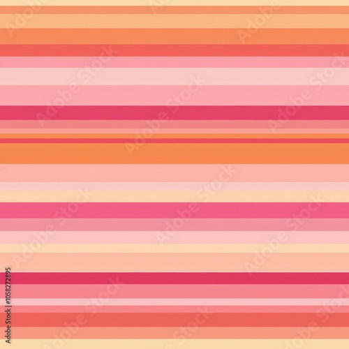 seamless pattern of sunset gradient stripes from pink to orange