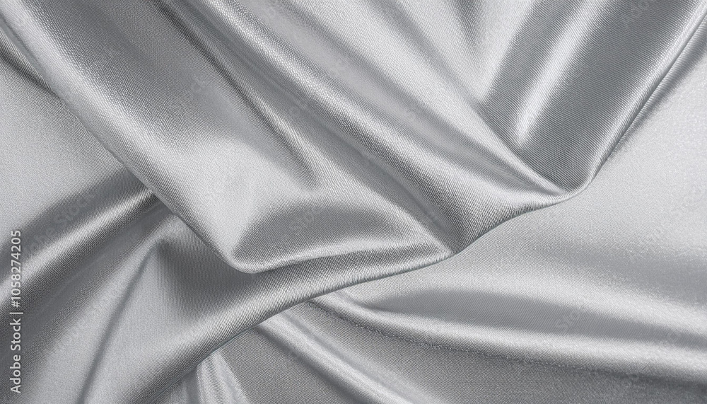 Obraz premium 銀色のサテン生地の背景