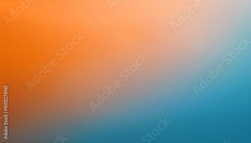 Serene Orange to Teal Gradient: A calming visual.