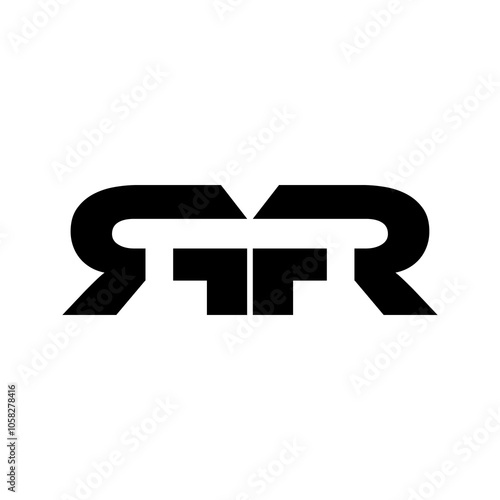 Letter R T R logotype design PNG