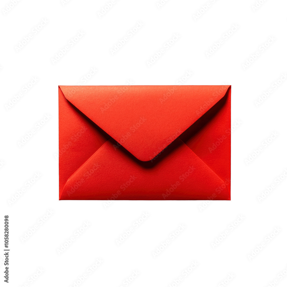 Red Envelope on White Background Red Envelope on White Background
