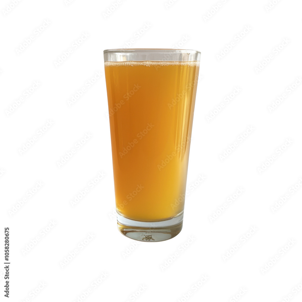 Refreshing Glass of Golden Beverage Refreshing Glass of Golden Beverage