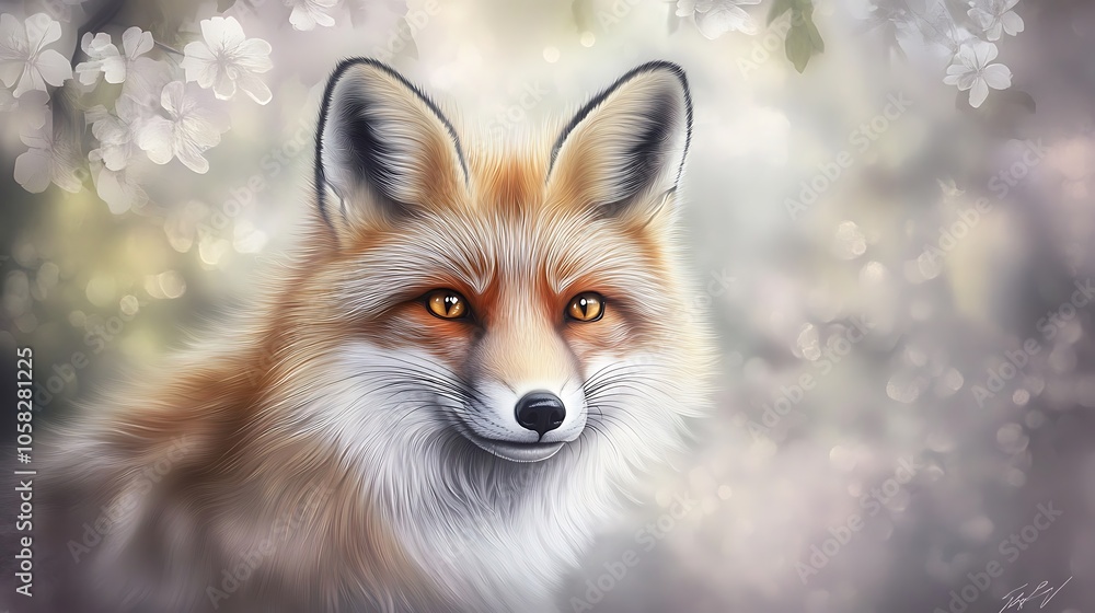 A stunning closeup shot of a fox with luxuriously fluffy fur, bathed in soft, warm lighting that highlights its expressive eyes and elegant features A stunning closeup shot of a fox with luxuriously fluffy fur, bathed in soft, warm lighting that highlights its expressive eyes and elegant features