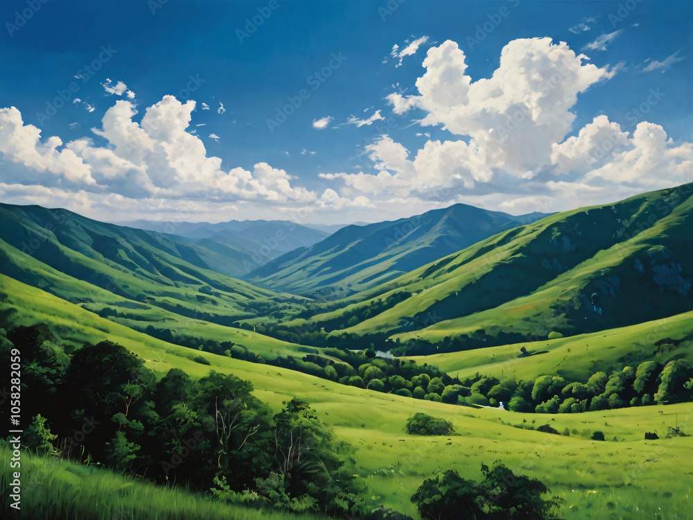 Obraz premium landscape with mountains