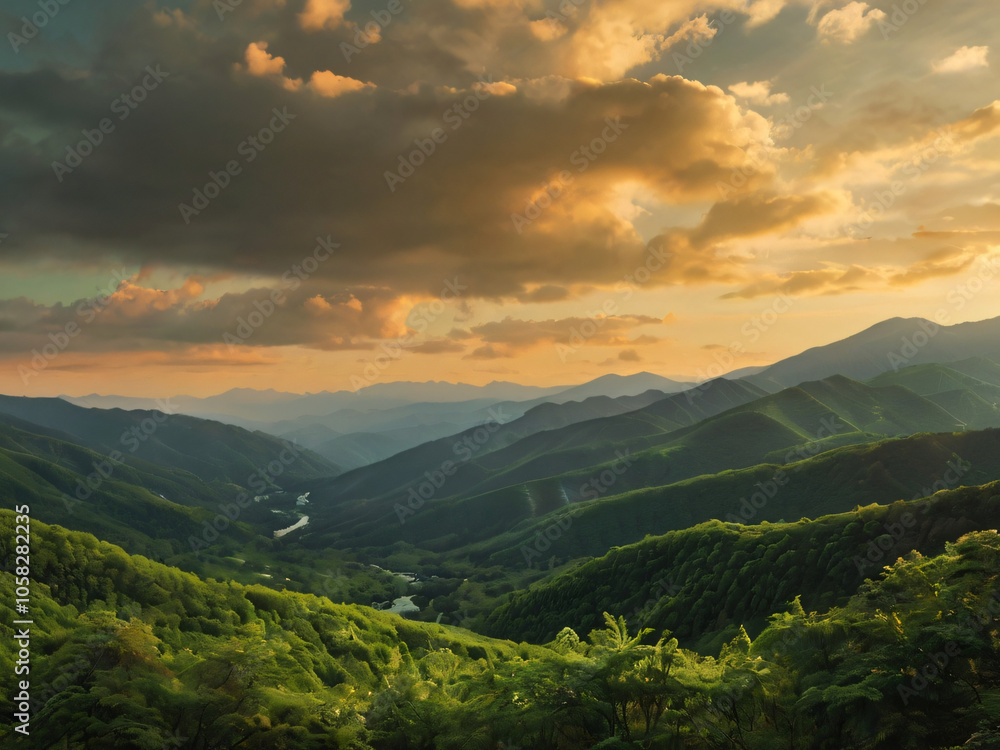landscape with mountains landscape with mountains