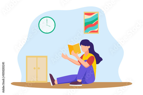 Weekend Activity Flat Design Illustration