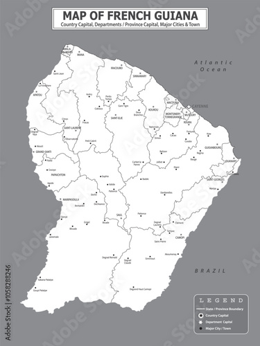 American Countries Geography Political map. Political map of country with capital, province or state capital, major cities and town.