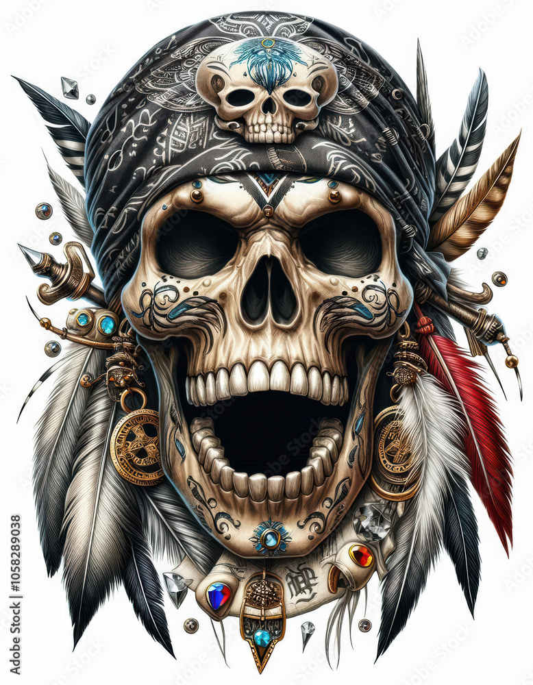 TRIBAL TATOO トライバル タトゥ 刺青ドクロ TRIBAL TATOO トライバル タトゥ 刺青ドクロ