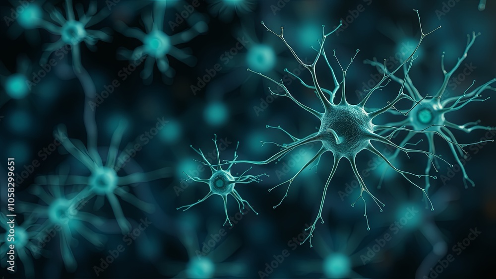 Detailed Visualization of Neurons in Abstract Design Detailed Visualization of Neurons in Abstract Design